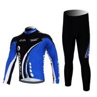 Giant kenda pro Radbekleidung Satz Fahrradtrikot Langarm und Lang Radhose Schwarz Blau Radtrikot Kaufen