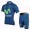 2013 Movistar Team Radtrikot Kurzarm und Kurz Radhose Kits Blau Radtrikot Kaufen
