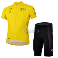 Tour de France Gelbes Trikot Radbekleidung Radtrikot Kurzarm und Fahrradhosen Kurz Radtrikot Kaufen