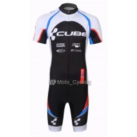 2013 Cube Radtrikot Kurzarm und Kurz Radhose Kits Weiß Schwarz Radtrikot Kaufen