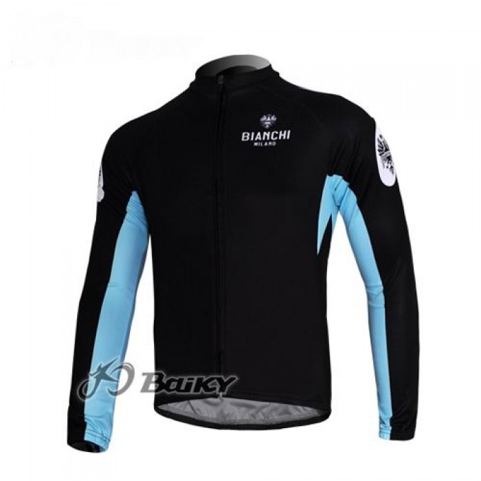 Bianchi Pro Team Fahrradtrikot Langarm Schwarz Blau Radtrikot Kaufen