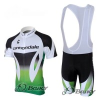 2012 Cannondale Fahrradbekleidung Satz Fahrradtrikot Kurzarm Trikot und Kurz Trägerhose Weiß Radtrikot Kaufen