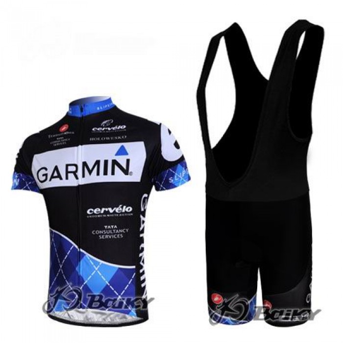 2013 Garmin Sharp Barracuda Deutsche Champion Fahrradbekleidung Satz Fahrradtrikot Kurzarm Trikot und Kurz Trägerhose Radtrikot Kaufen