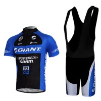 Giant Sram Pro Team Radtrikot Kurzarm Kurz Trägerhose Kits Schwarz Blau Radtrikot Kaufen