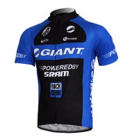 Giant Sram Pro Team Radtrikot Kurzarm Schwarz Blau Radtrikot Kaufen