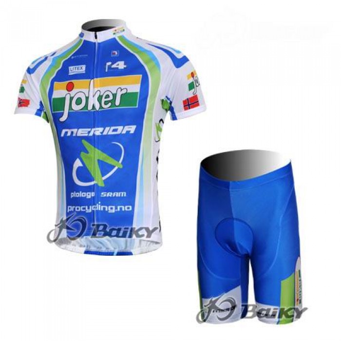Joker Merida Pro Team Norwegen Radtrikot Kurzarm Kurz Radhose Kits Grün Radtrikot Kaufen