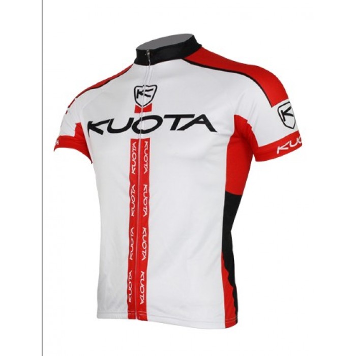 2013 KUOTA Radtrikot Kurzarm Weiß Rot Radtrikot Kaufen