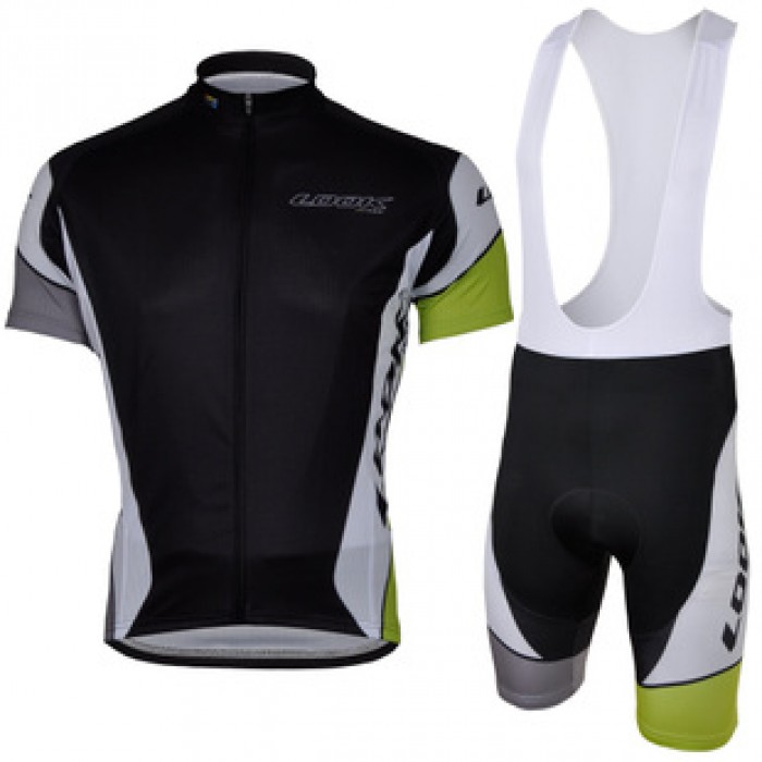 2013 LOOK Fahrradbekleidung Satz Fahrradtrikot Kurzarm Trikot und Kurz Trägerhose Schwarz Radtrikot Kaufen
