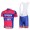 Lampre ISD Pro Team Radtrikot Kurzarm Kurz Trägerhose Kits Blau Rosa Radtrikot Kaufen