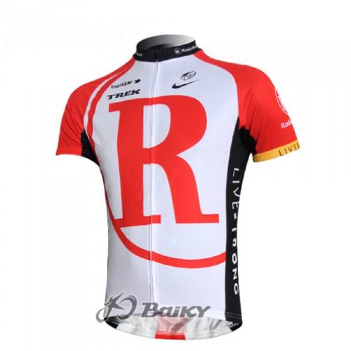 RadioShack Trek Pro Team Radtrikot Kurzarm Rot Weiß Radtrikot Kaufen