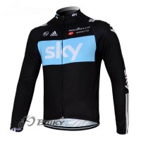 Sky Pinarello Pro Team Fahrradtrikot Langarm Schwarz Blau Radtrikot Kaufen