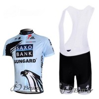 Saxo Bank Sungard Pro Team Fahrradbekleidung Satz Fahrradtrikot Kurzarm Trikot und Kurz Trägerhose Weiß Radtrikot Kaufen