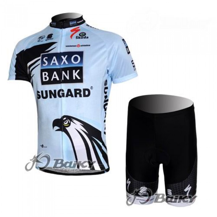 Saxo Bank Sungard Pro Team Radbekleidung Radtrikot Kurzarm und Fahrradhosen Kurz Weiß Radtrikot Kaufen Saxo Bank Sungard Pro Team Radbekleidung Radtrikot Kurzarm und Fahrradhosen Kurz Weiß Radtrikot Kaufen