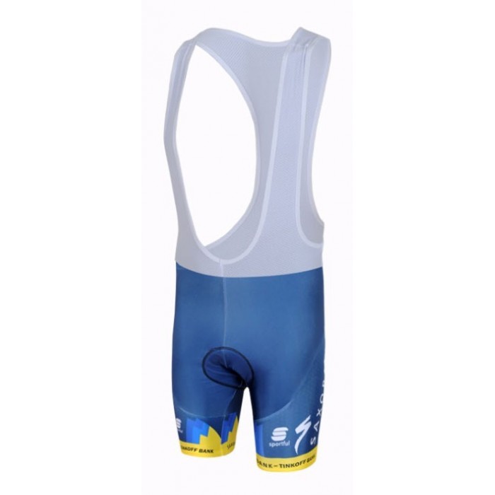 2013 Saxo Bank Tinkoff Pro Team Kurz Trägerhose Blau Gelb Radtrikot Kaufen