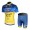 2013 Saxo Bank Tinkoff Pro Team Radtrikot Kurzarm und Kurz Radhose Kits Blau Gelb Radtrikot Kaufen