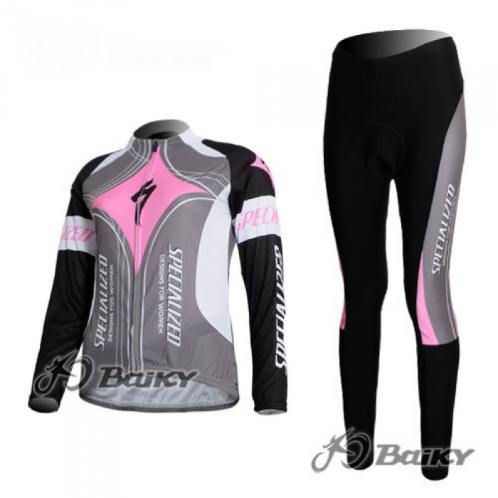 Specialized Pro Team S-Works Fahrradbekleidung Radtrikot Satz Langarm und Lange Fahrradhose Rosa Grau Damen Radtrikot Kaufen Specialized Pro Team S-Works Fahrradbekleidung Radtrikot Satz Langarm und Lange Fahrradhose Rosa Grau Damen Radtrikot Kaufen