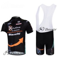2012 TX active bianchi Pro Team Fahrradbekleidung Satz Fahrradtrikot Kurzarm Trikot und Kurz Trägerhose Radtrikot Kaufen