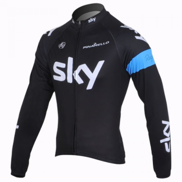 2013 Team Sky Fahrradtrikot Langarm Schwarz Blau Radtrikot Kaufen 2013 Team Sky Fahrradtrikot Langarm Schwarz Blau Radtrikot Kaufen