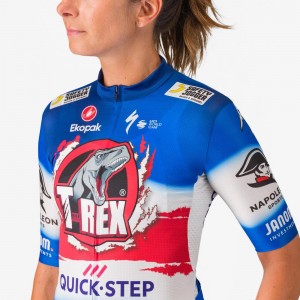 Damen Castelli Soudal Quick-Step 2024 Competizione 3 frau trikot-La Vuelta Radtrikot Kaufen