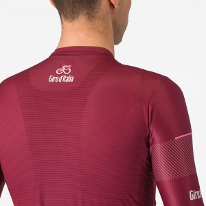 Herren Trofeo Giro d'Italia 2024 Trikot-Bordeaux Radtrikot Kaufen