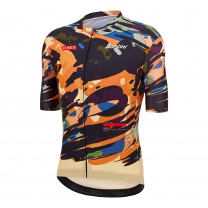 Herren Santini Vuelta Espana 2024 trikot-Cuitu Negru Radtrikot Kaufen