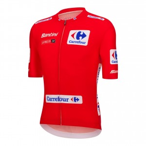 Herren Santini Vuelta Espana Rot trikot 2024 Radtrikot Kaufen
