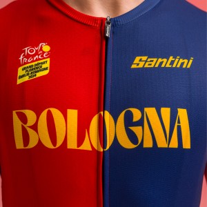 Herren Santini Tour de France 2024 trikot-Bologna Radtrikot Kaufen