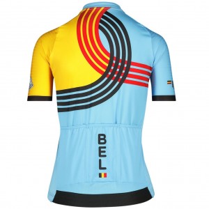 Damen Belgischen Nationalen frau trikot-Paris 2024 Radtrikot Kaufen