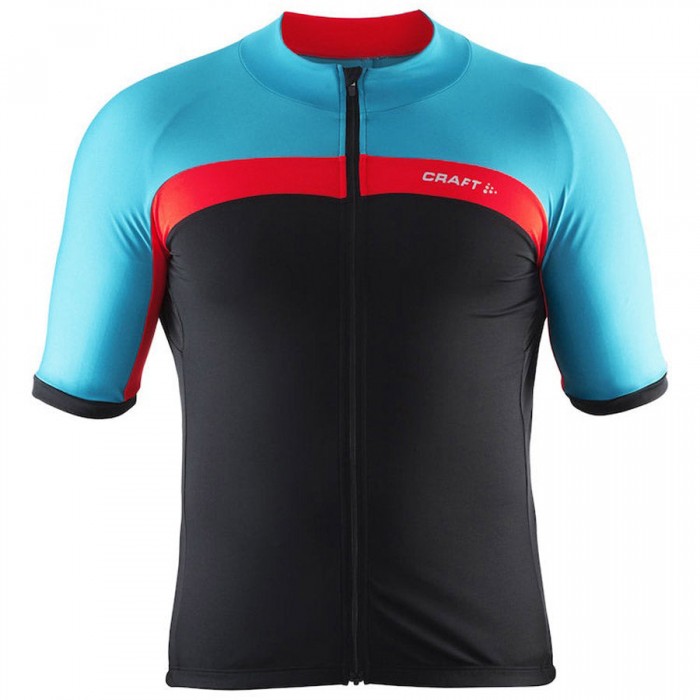 Herren Craft Velo Trikot-Schwarz Rot Blau Radtrikot Kaufen