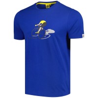 Herren Tour de France Cyclist Graphic 2024 T-Shirt-Blau Radtrikot Kaufen