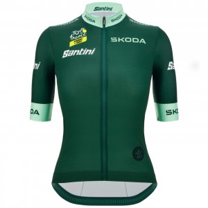 Damen Tour de France 2024 Fan Line Grun frau trikot Radtrikot Kaufen