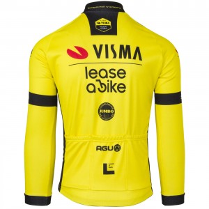 Herren Langärmeliges Trikot Agu Team Visma Lease a bike 2024 Radtrikot Kaufen