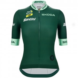 Damen Tour de France 2024 Grun frau trikot Radtrikot Kaufen