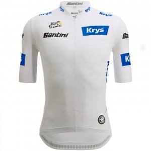 Herren Tour de France 2024 Weiss trikot Radtrikot Kaufen Herren Tour de France 2024 Weiss trikot Radtrikot Kaufen