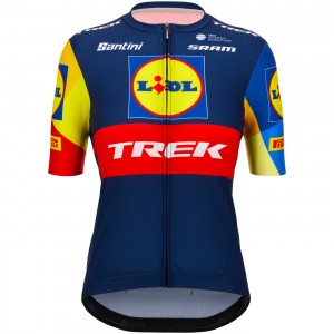 Damen Santini Lidl Trek 2024 frau trikot Radtrikot Kaufen Damen Santini Lidl Trek 2024 frau trikot Radtrikot Kaufen