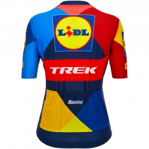 Damen Santini Lidl Trek 2024 frau trikot Radtrikot Kaufen Damen Santini Lidl Trek 2024 frau trikot Radtrikot Kaufen