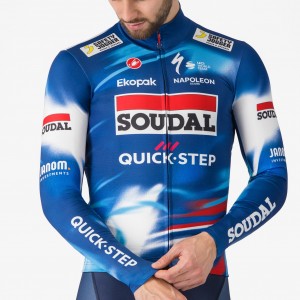 Herren Castelli Soudal Quick-Step 2025 Pro Thermal Mid langarm trikot Radtrikot Kaufen