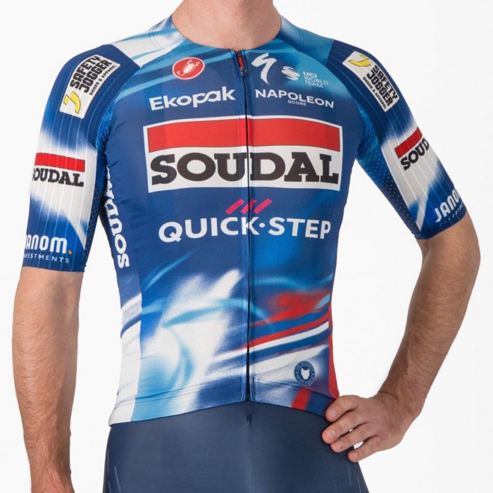 Herren Castelli Soudal Quick-Step 2025 Aero Race 8S trikot Radtrikot Kaufen Herren Castelli Soudal Quick-Step 2025 Aero Race 8S trikot Radtrikot Kaufen