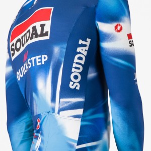 Herren Castelli Soudal Quick-Step 2025 Pro Thermal Mid langarm trikot Radtrikot Kaufen