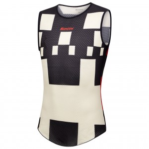 Herren Santini Paris Roubaix armellose unterhemd 2025 Radtrikot Kaufen