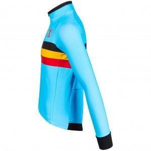Herren Bioracer Belgischen Nationalen 2025 Icon Tempest jacke Radtrikot Kaufen