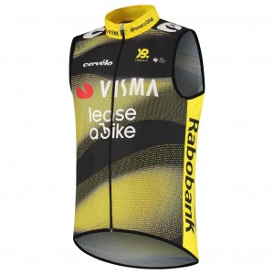 Herren Weste Team Visma Lease a bike 2025 Wind The Swarm-Tdf Radtrikot Kaufen