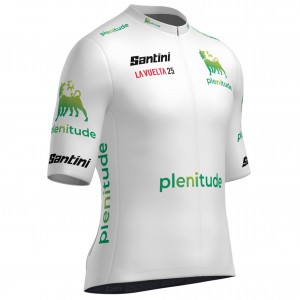 Herren Santini Weiss Vuelta Espana 2025 trikot Radtrikot Kaufen