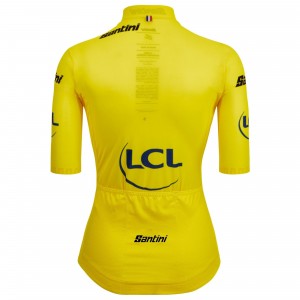 Damen Gelbes Trikot frau Tour de France 2025 Fan Line Radtrikot Kaufen