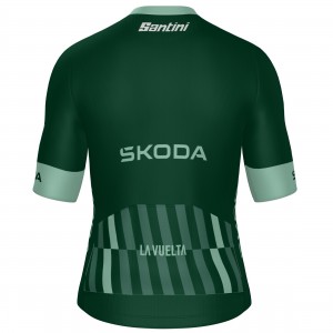 Herren Santini Vuelta Espana 2025 grun trikot Radtrikot Kaufen