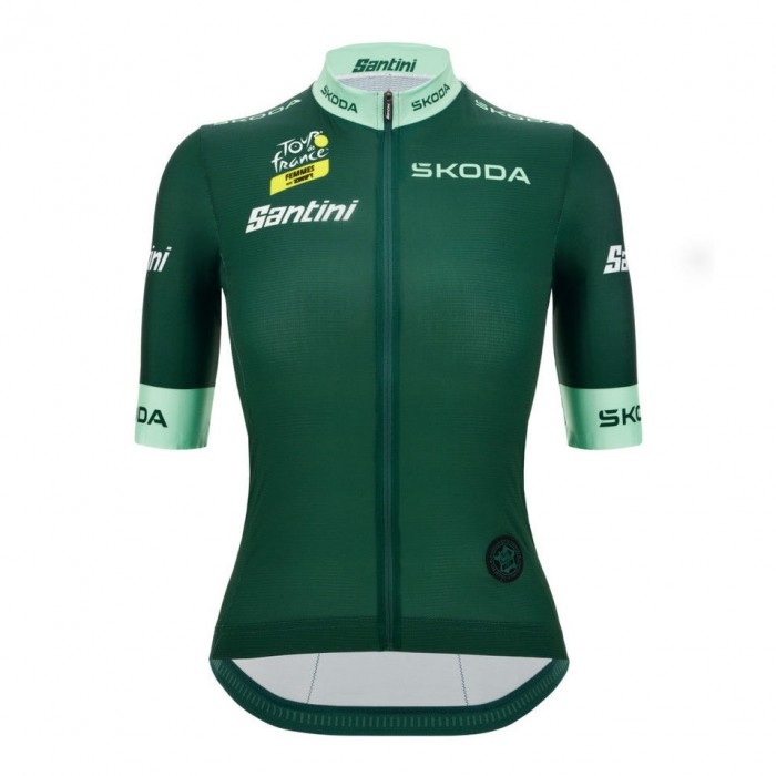 Damen Grüne frau trikot Tour de France 2025 Fan Line Radtrikot Kaufen