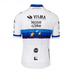 Herren Team Visma Lease a bike 2025 trikot-Europameister Radtrikot Kaufen