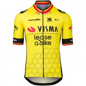Herren Team Visma Lease a bike 2025 trikot-Wout Van Aert Radtrikot Kaufen
