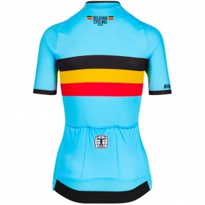 Damen Bioracer Belgischen Nationalen 2025 Icon Classic frau trikot Radtrikot Kaufen