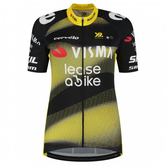 Damen Team Visma Lease a bike 2025 The Swarm frau trikot-Tdf Radtrikot Kaufen